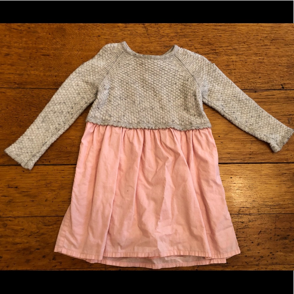 Mini Boden metallic cashmere dress